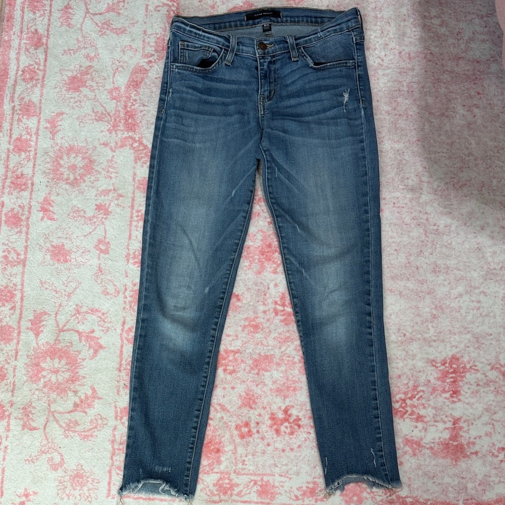Flying Monkey Women's Distressed Blue Skinny Jeans